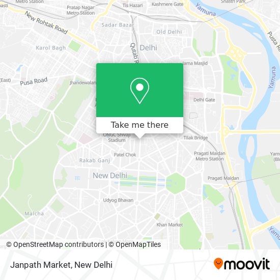 Janpath Market map