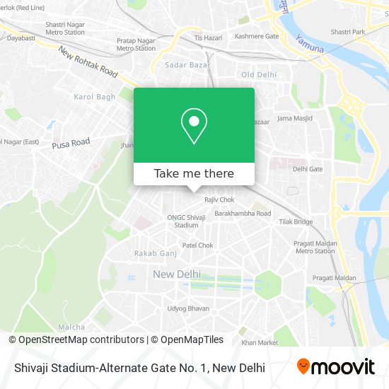 Shivaji Stadium-Alternate Gate No. 1 map