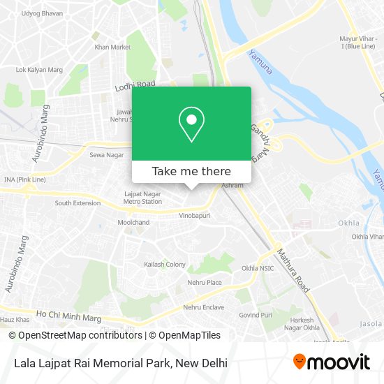 Lala Lajpat Rai Memorial Park map