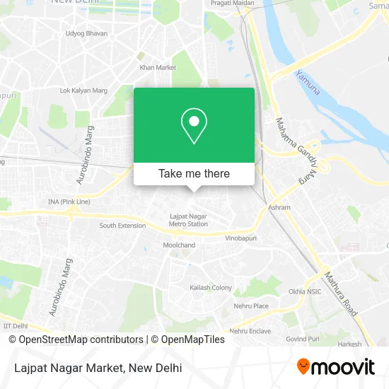 Lajpat Nagar Market map