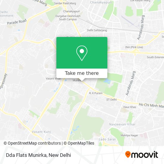 Dda Flats Munirka map