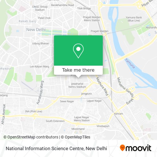 National Information Science Centre map