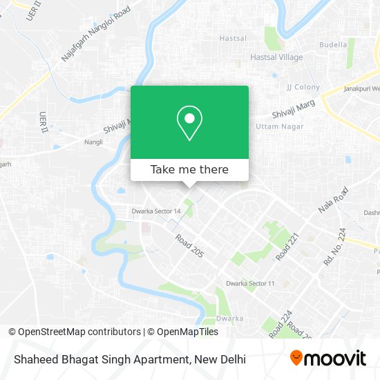 Shaheed Bhagat Singh Apartment map
