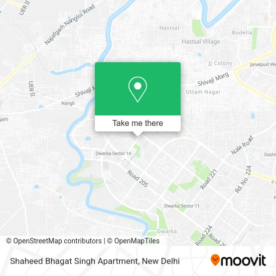 Shaheed Bhagat Singh Apartment map