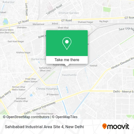Sahibabad Industrial Area Site 4 map