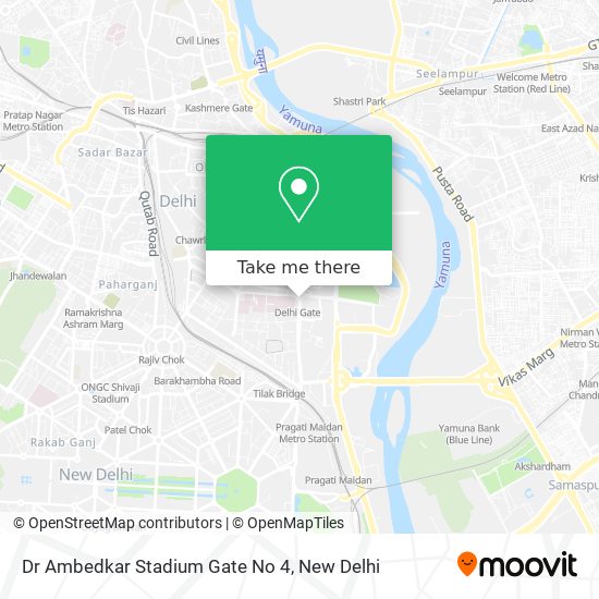 Dr Ambedkar Stadium Gate No 4 map