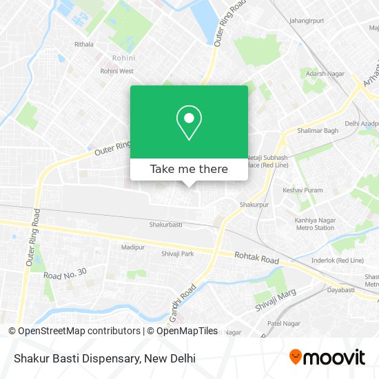 Shakur Basti Dispensary map