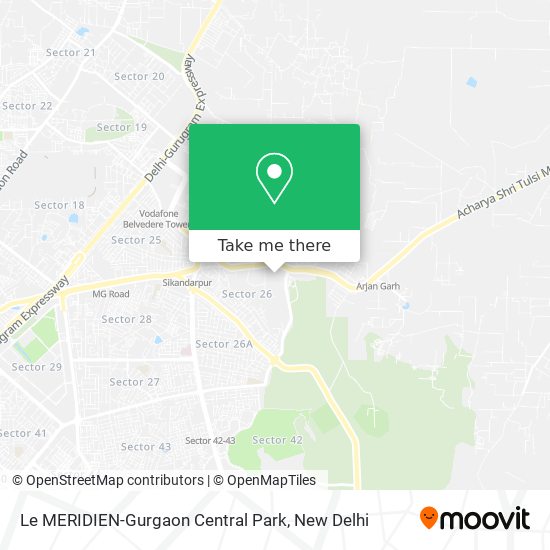 Le MERIDIEN-Gurgaon Central Park map