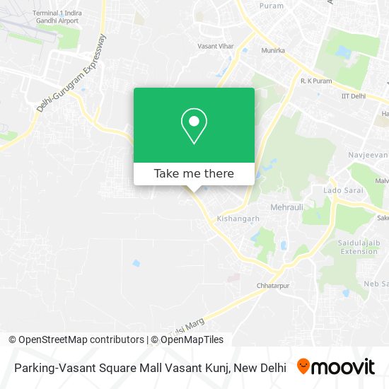 Parking-Vasant Square Mall Vasant Kunj map