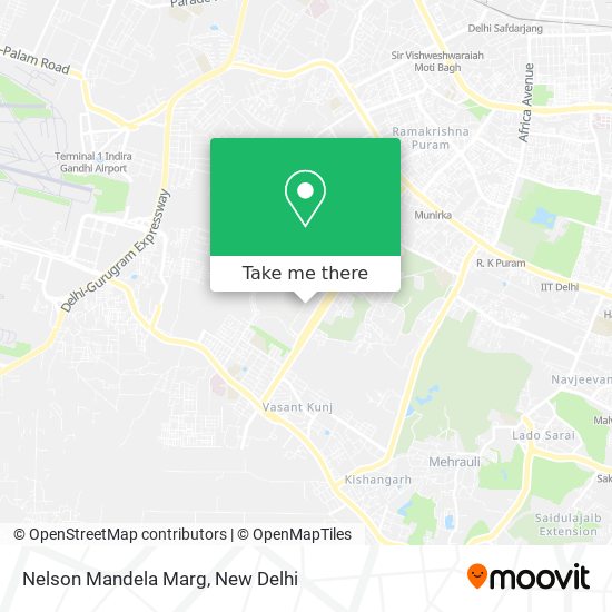 Nelson Mandela Marg map