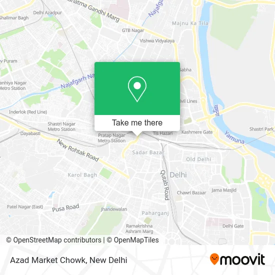 Azad Market Chowk map