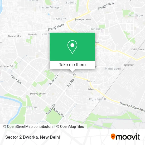 Sector 2 Dwarka map