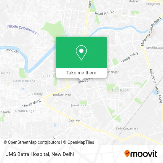 JMS Batra Hospital map