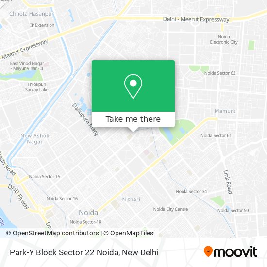 Park-Y Block Sector 22 Noida map