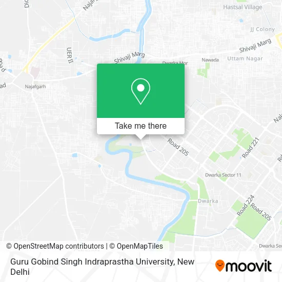 Guru Gobind Singh Indraprastha University map