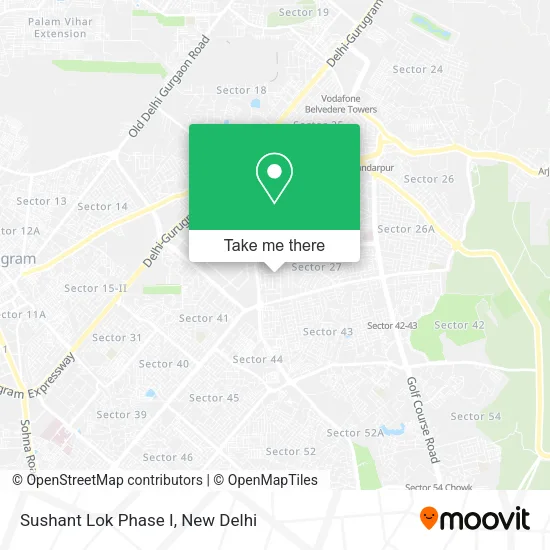 Sushant Lok Phase I map