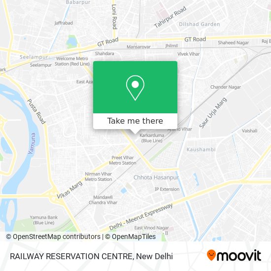 RAILWAY RESERVATION CENTRE map