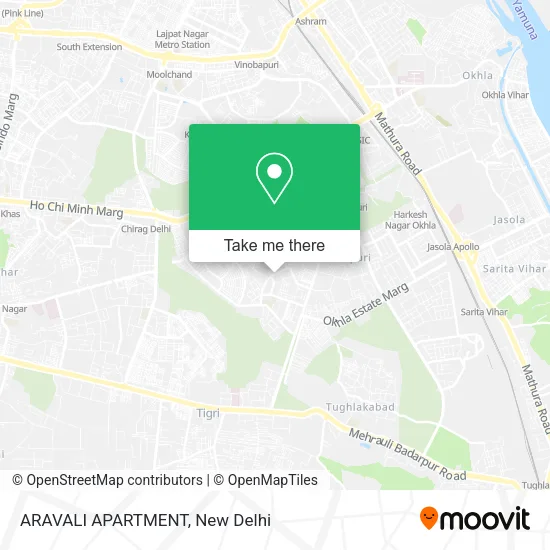 ARAVALI APARTMENT map