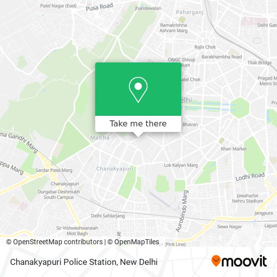 Chanakyapuri Police Station map
