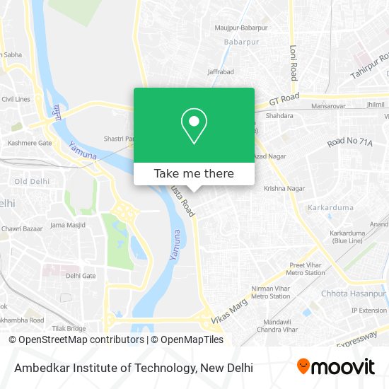 Ambedkar Institute of Technology map