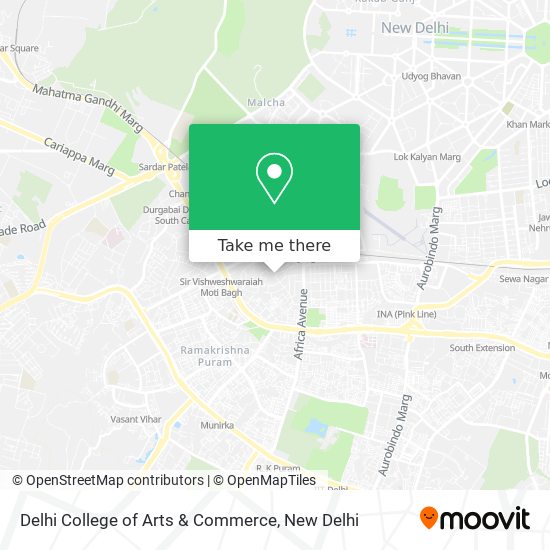 Delhi College of Arts & Commerce map