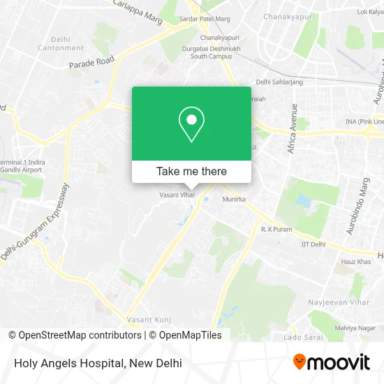 Holy Angels Hospital map