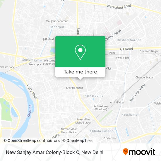 New Sanjay Amar Colony-Block C map