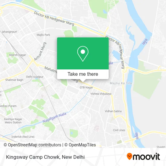 Kingsway Camp Chowk map