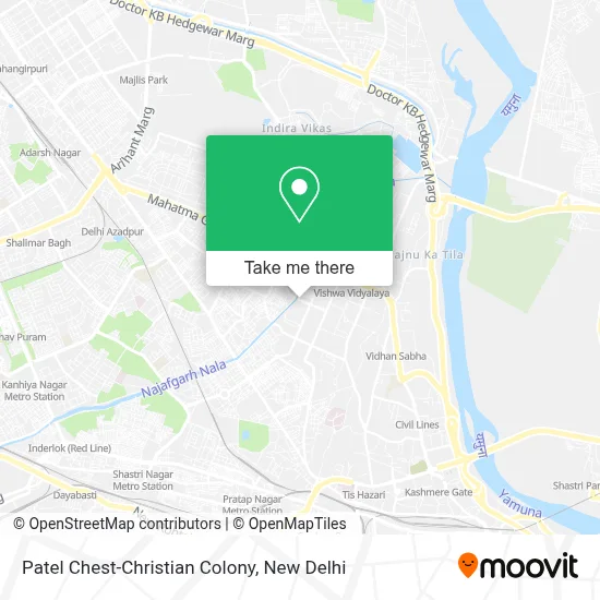 Patel Chest-Christian Colony map