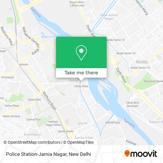 Police Station-Jamia Nagar map