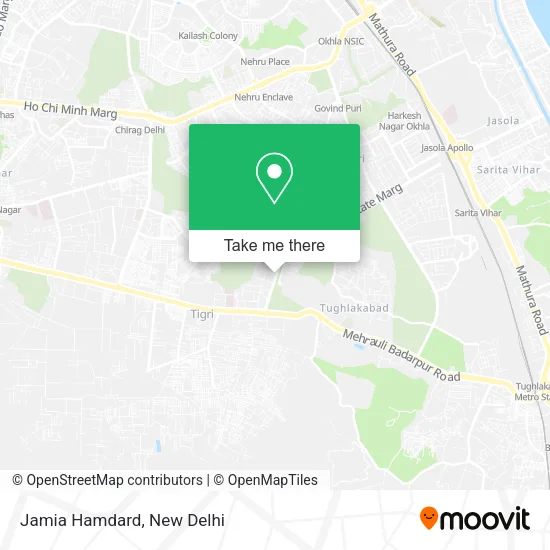 Jamia Hamdard map