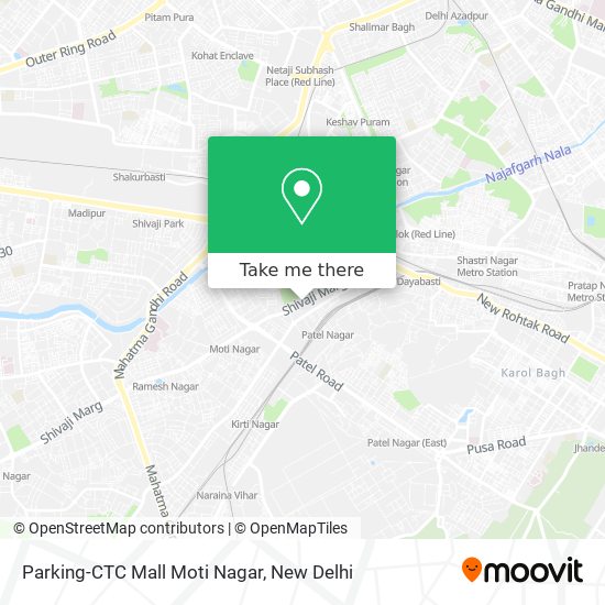 Parking-CTC Mall Moti Nagar map