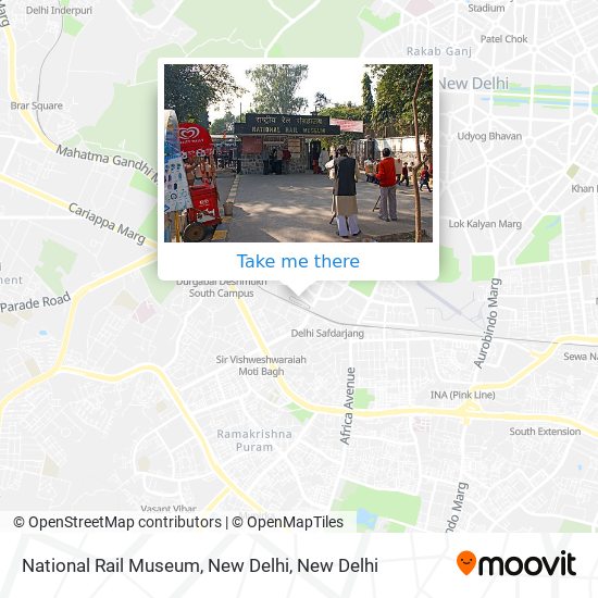 National Rail Museum, New Delhi map