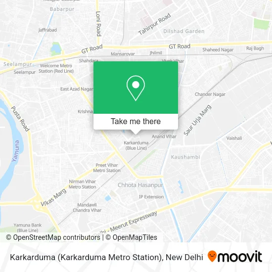 Karkarduma (Karkarduma Metro Station) map