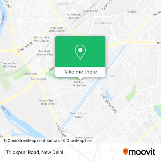 Trilokpuri Road map