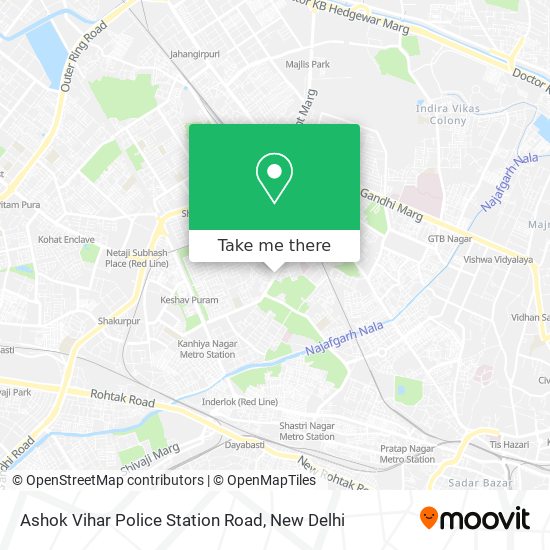 Ashok Vihar Police Station Road map