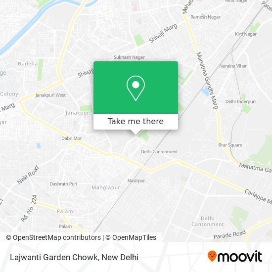 Lajwanti Garden Chowk map