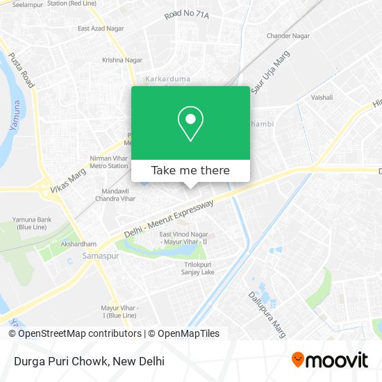 Durga Puri Chowk map