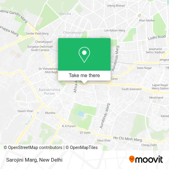Sarojini Marg map