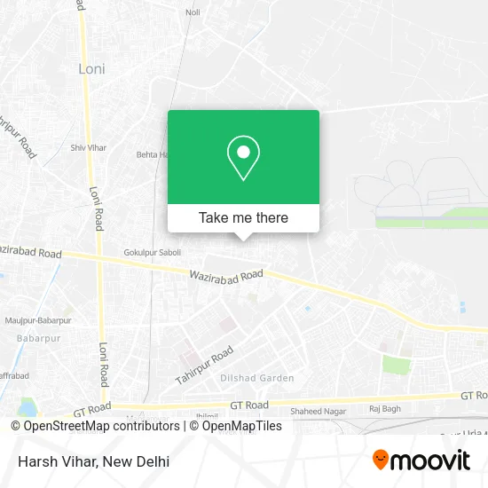 Harsh Vihar map