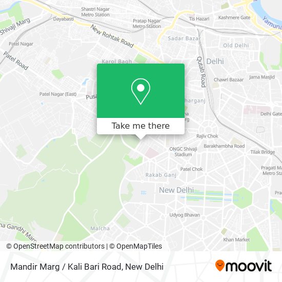 Mandir Marg / Kali Bari Road map