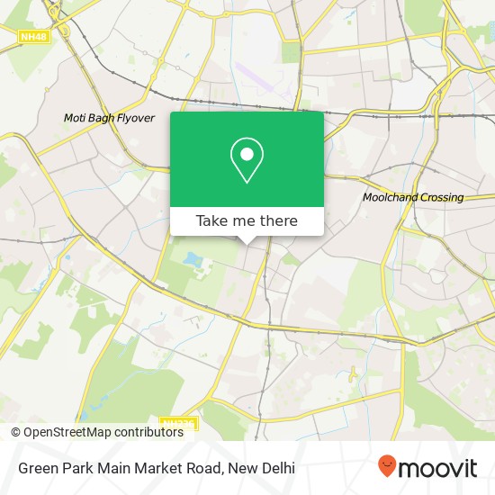 Green Park Main Market Road map