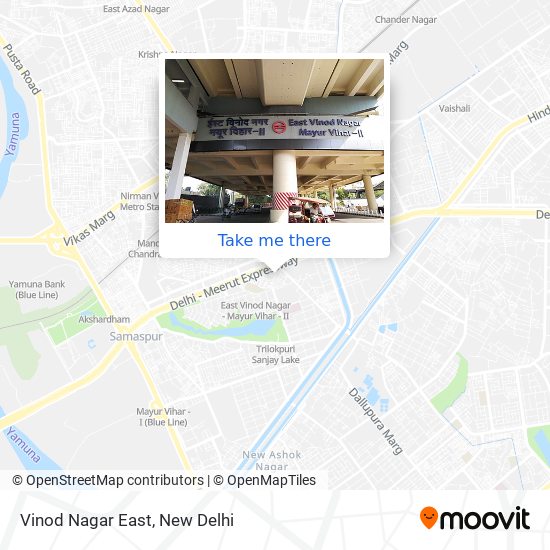 Vinod Nagar East map