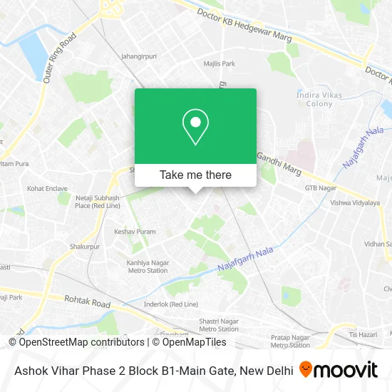 Ashok Vihar Phase 2 Block B1-Main Gate map