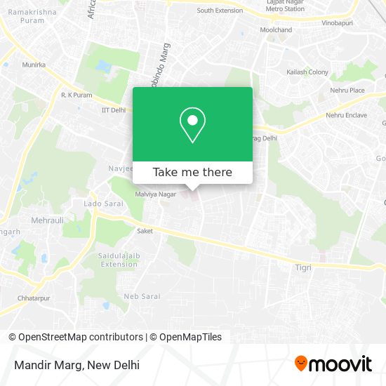 Mandir Marg map