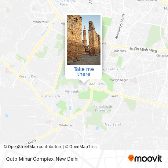 Qutb Minar Complex map