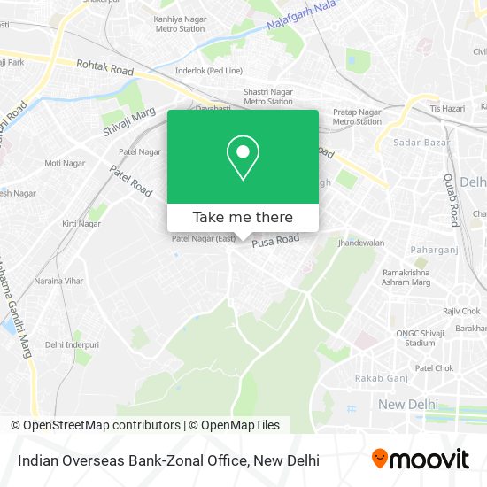 Indian Overseas Bank-Zonal Office map