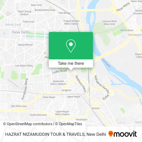 HAZRAT NIZAMUDDIN TOUR & TRAVELS map