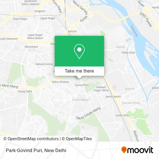Park-Govind Puri map