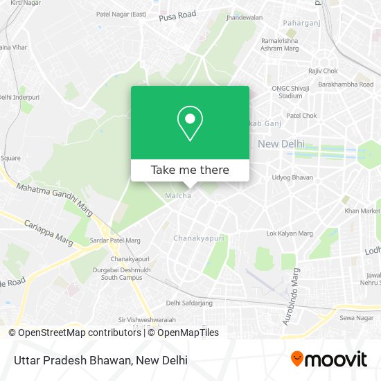 Uttar Pradesh Bhawan map